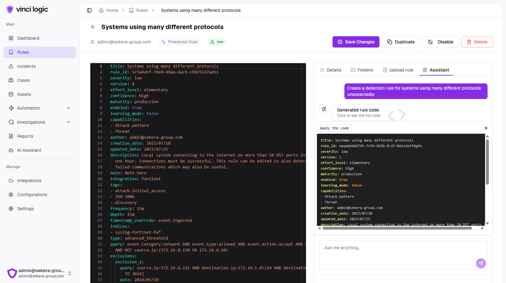 AI-Powered Detection Rule Creation